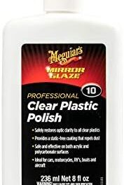 Meguiar’s M10 Mirror Glaze Clear Plastic Polish – 8 oz.