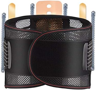 LSRRYD Ligero y Transpirable Faja Lumbar Cintura de Soporte Cinturón para el Alivio del Dolor y la Prevención de Lesiones (Color : Black, Size : Small)