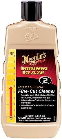 Meguiar’s M0216 M2 – Espejo Glaze Limpiador de Corte Fino, 473 CC