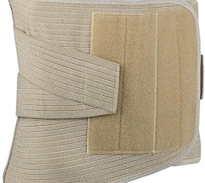 ZFF Lumbar para La Espalda, Soporte Lumbar para Hombres Mujer Aliviar El Dolor Y Lesiones Cinturon Lumbar Prevenir Daños Faja Lumbar para La Espalda (Color : Beige, Size : M/Medium)