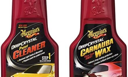 Meguiar’s Oficial Limpiador Y Descontaminador De Pintura A3016 473 ml + Oficial Deep Crystal Cera De Carnauba A2216S 473 ml