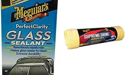 Meguiar´s Meguiar’s Oficial Perfect Clarity Sellador De Vidrio G8504 118 ml X2020 Supreme Shine 3 Pack de Microfibra