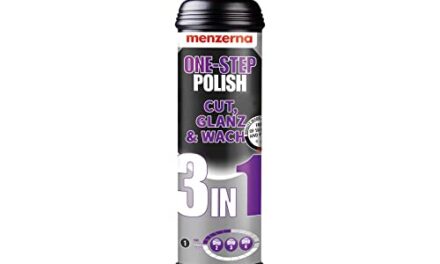 Menzerna One Step Polish 3 en 1 250ml (Medio Corte, Abrillantado y Cera) Corrige marcas menores como borleados, contiene un excelente abrillantador y protección en un sólo producto.