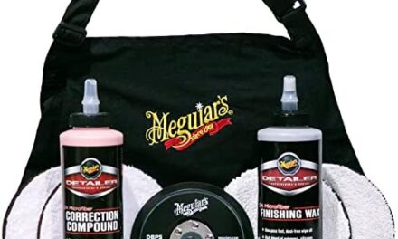 Meguiar’s DA Sistema de corrección de microfibra Kit de inicio de 5 pulgadas, kit completo de corrección de pintura con discos de corte, placa de respaldo, compuesto de corrección, cera de acabado y más