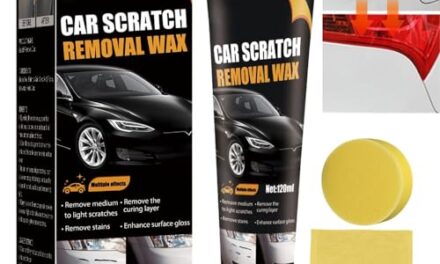 VOSTEVAS Pasta Reparadora de Arañazos Coche, Car Scratch Repair Paste, Kit Removedor de Rayones con Paño Y Esponja