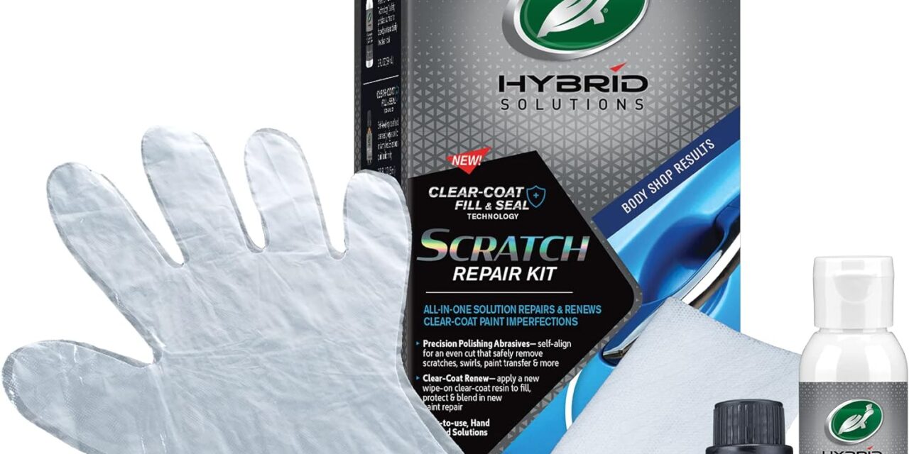 Turtle Wax 53836 Hybrid Solutions Scratch Repair Kit, Car Scratch Remover and Restorer That Repairs Surface Scratches, Swirls, Paint Transfer and More, Boxed Kit