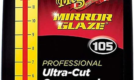 MEGUIAR’S – Compuesto ultrafilado M105 Mirror Glaze, 8 onzas