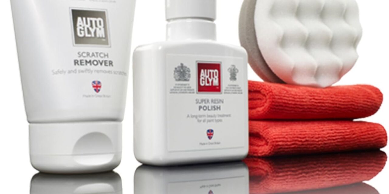 Autoglym – Kit de eliminación de arañazos para pintura de coche, incluye removedor de arañazos, esmalte superresina, paño de acabado de alta tecnología y aplicador de eliminación de arañazos