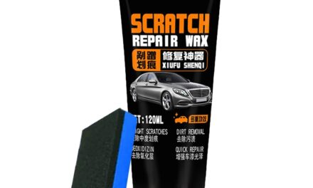 Reparación y renovación de rayones,restaurador de pintura para vehículos,Removedor de arañazos de cera para coche de 120 ml – Reparación de pintura de coche, eliminación de arañazos, savia de árbol y